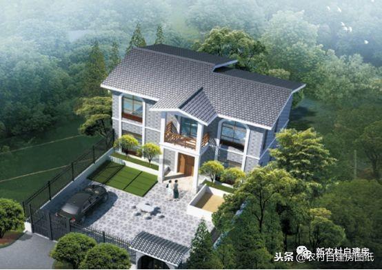 3款中式帶院別墅設(shè)計(jì)圖，你與世外桃源就差一個(gè)庭院！