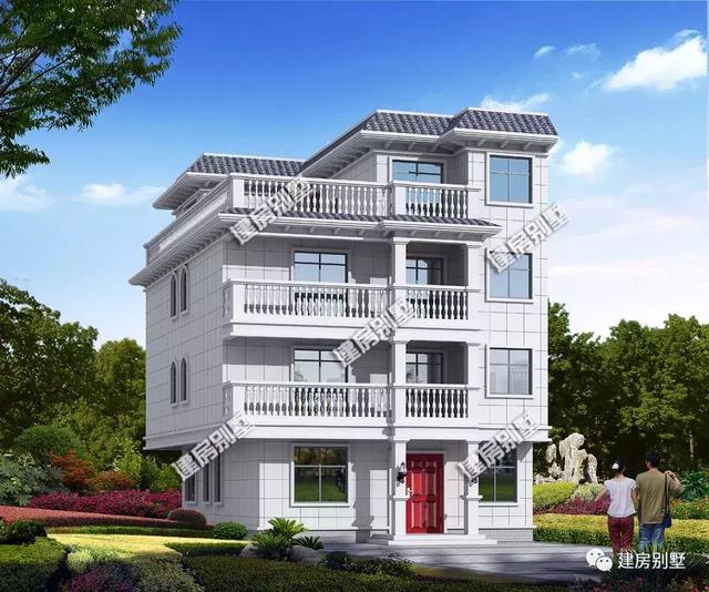 平屋頂+大露臺農(nóng)村自建房，室外晾曬空間多。