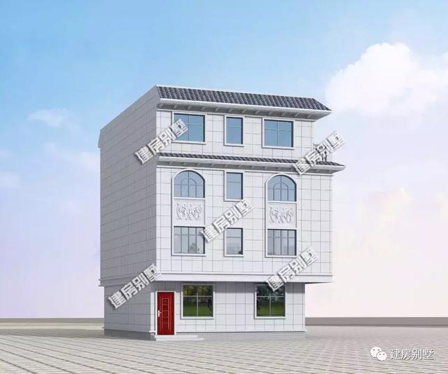 平屋頂+大露臺農(nóng)村自建房，室外晾曬空間多。