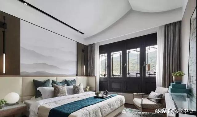 新中式園林別墅設(shè)計圖，一間中庭連兩家，兄弟同心父母樂！