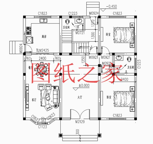 4套農村三層別墅設計圖，占地方正，展現(xiàn)自家品味和生活品質！