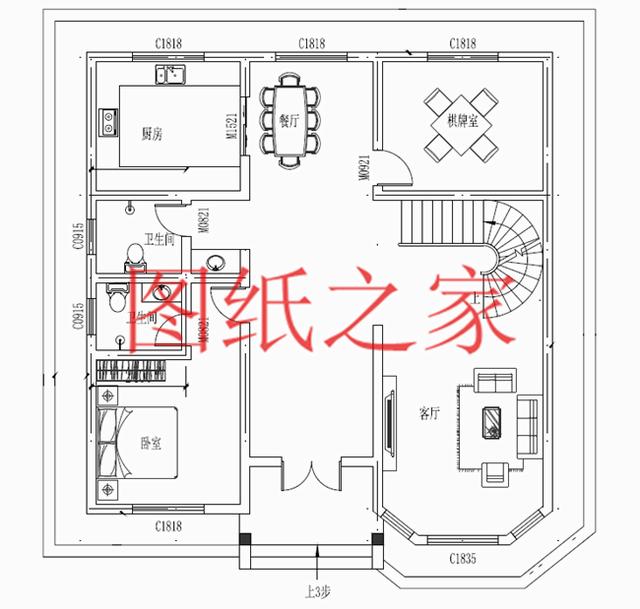4套農村三層別墅設計圖，占地方正，展現(xiàn)自家品味和生活品質！