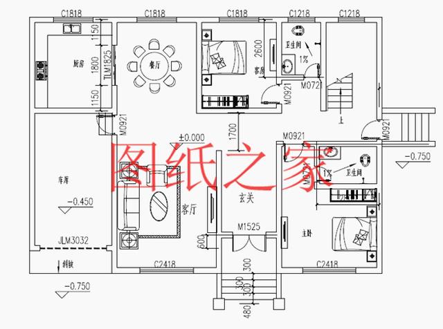 現(xiàn)代風(fēng)二層別墅設(shè)計圖，180平只要35萬，心動不如行動！