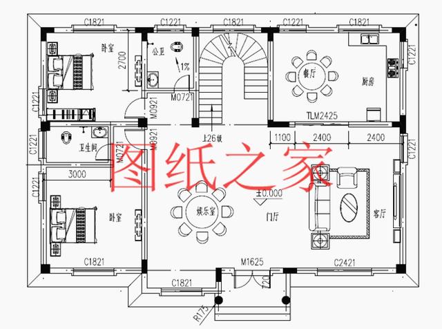 現(xiàn)代風(fēng)二層別墅設(shè)計圖，180平只要35萬，心動不如行動！