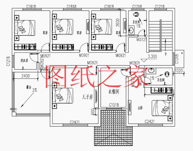 現(xiàn)代風(fēng)二層別墅設(shè)計圖，180平只要35萬，心動不如行動！