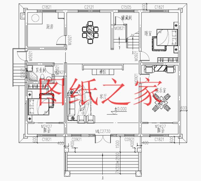現(xiàn)代風(fēng)二層別墅設(shè)計圖，180平只要35萬，心動不如行動！
