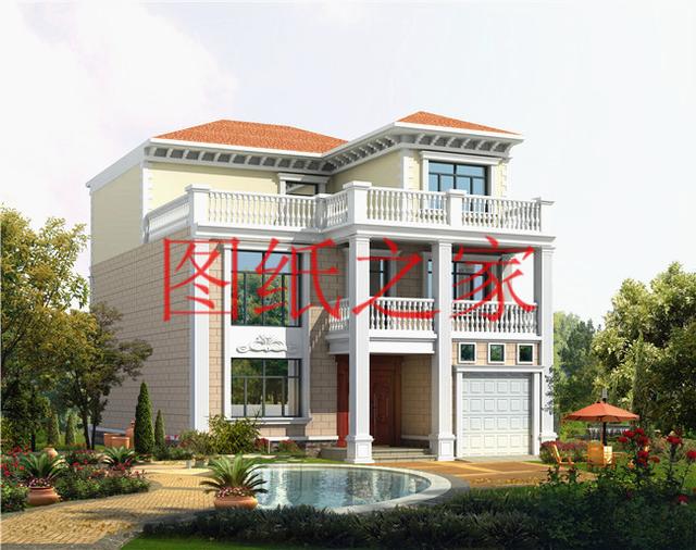 開(kāi)間只有10米，占地不到100平的三層別墅設(shè)計(jì)圖，霸氣外漏！