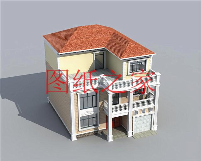 開(kāi)間只有10米，占地不到100平的三層別墅設(shè)計(jì)圖，霸氣外漏！