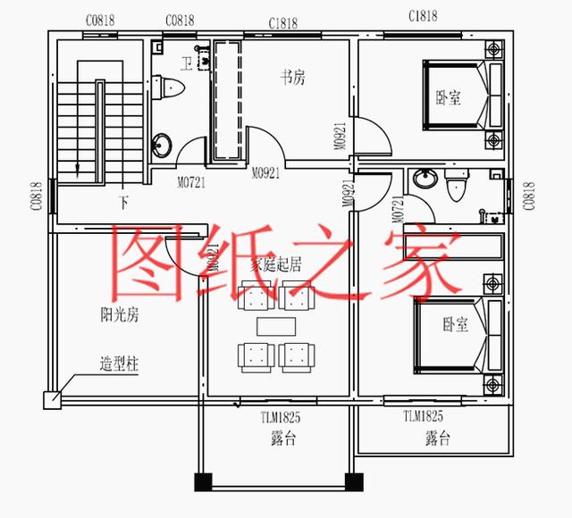 開(kāi)間只有10米，占地不到100平的三層別墅設(shè)計(jì)圖，霸氣外漏！