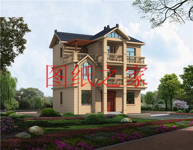 開(kāi)間只有10米，占地不到100平的三層別墅設(shè)計(jì)圖，霸氣外漏！