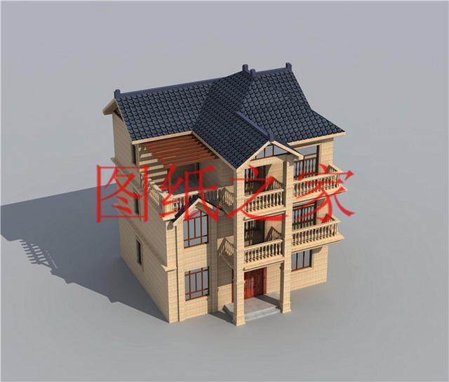 開(kāi)間只有10米，占地不到100平的三層別墅設(shè)計(jì)圖，霸氣外漏！