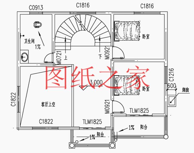 開(kāi)間只有10米，占地不到100平的三層別墅設(shè)計(jì)圖，霸氣外漏！