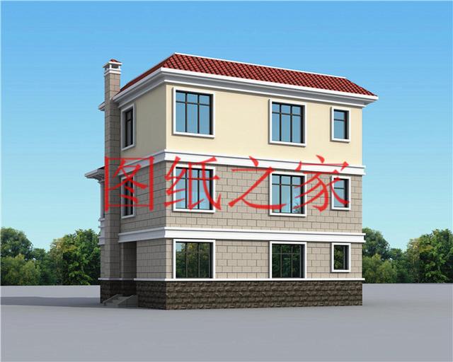 開(kāi)間只有10米，占地不到100平的三層別墅設(shè)計(jì)圖，霸氣外漏！