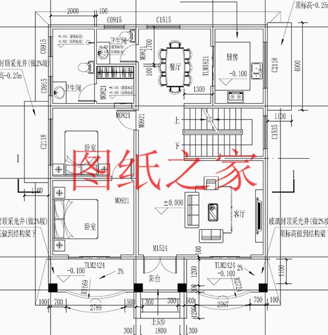 時尚小戶型獨棟二層別墅圖，占地100平左右，夠用也不浪費！