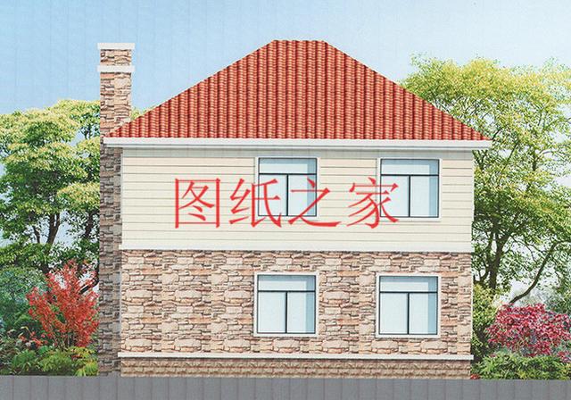 時尚小戶型獨棟二層別墅圖，占地100平左右，夠用也不浪費！