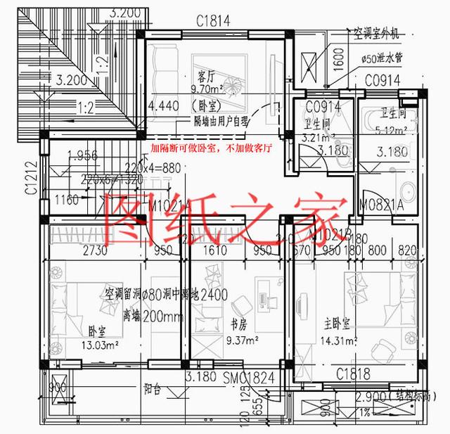 時尚小戶型獨棟二層別墅圖，占地100平左右，夠用也不浪費！