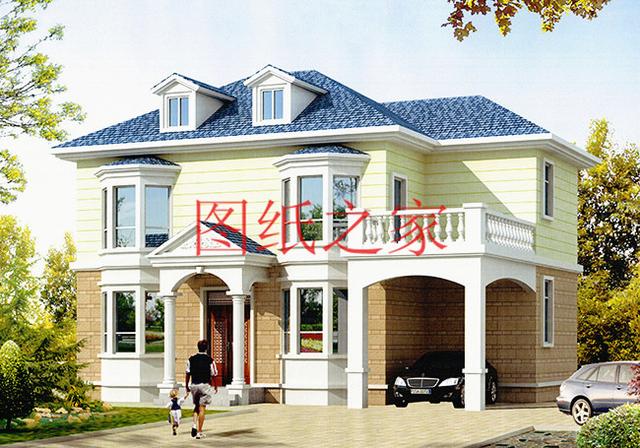 時尚小戶型獨棟二層別墅圖，占地100平左右，夠用也不浪費！