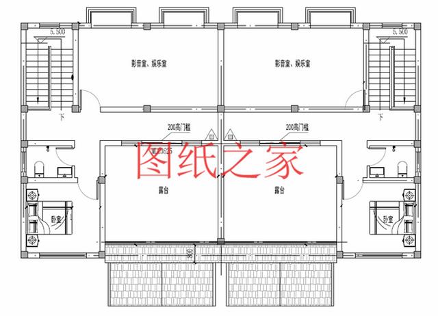 3套兄弟雙拼別墅戶型平面圖，比獨棟更美觀大氣！