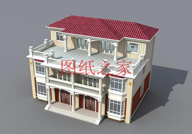 3套兄弟雙拼別墅戶型平面圖，比獨棟更美觀大氣！