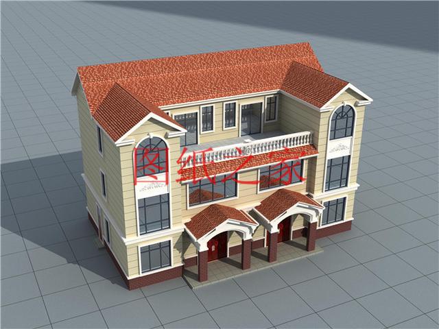 3套兄弟雙拼別墅戶型平面圖，比獨棟更美觀大氣！