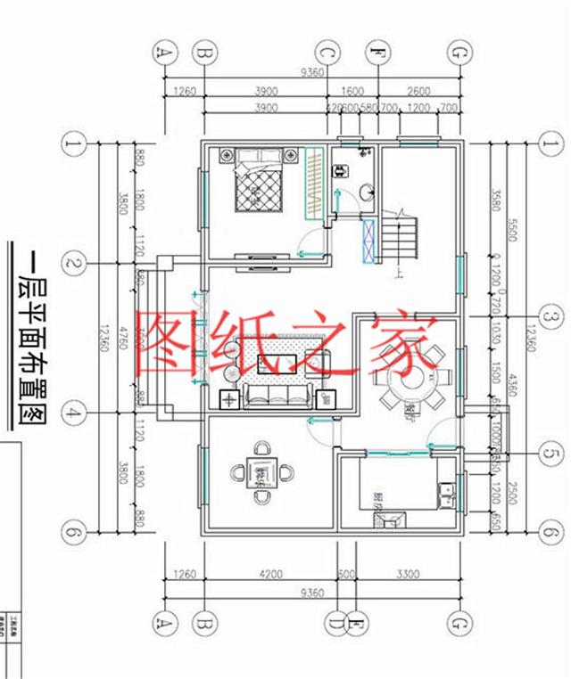 戶型方正的二層別墅圖，占地120平進深9米多，非常符合農(nóng)村需求！