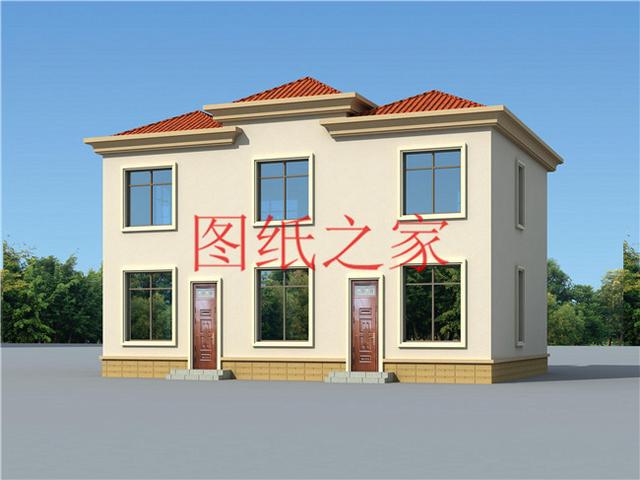 戶型方正的二層別墅圖，占地120平進深9米多，非常符合農(nóng)村需求！