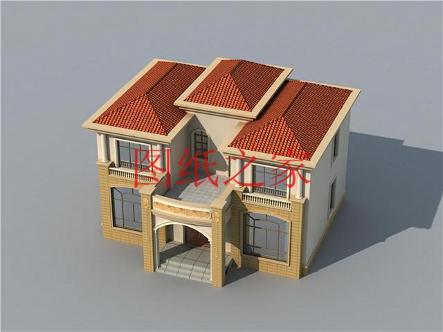 戶型方正的二層別墅圖，占地120平進深9米多，非常符合農(nóng)村需求！