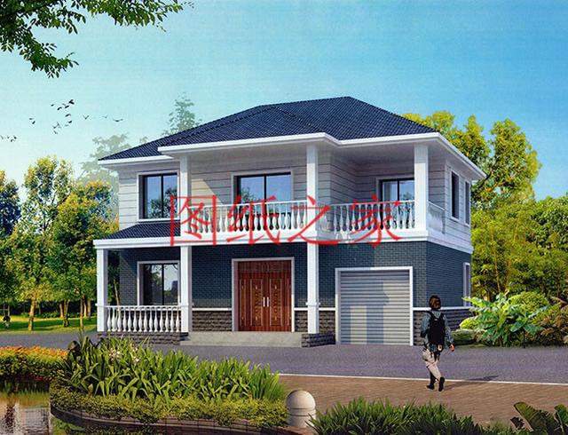 戶型方正的二層別墅圖，占地120平進深9米多，非常符合農(nóng)村需求！