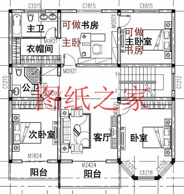 12X12米農村二層別墅設計圖，功能齊全造價實惠，大家都說好！