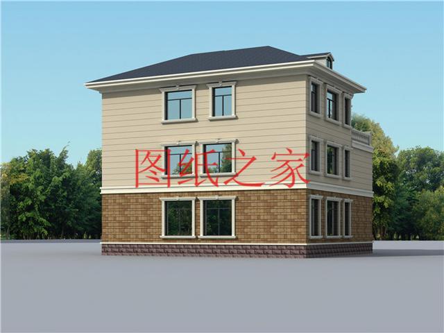 5套三層雙拼別墅方案，單戶100平左右，對(duì)稱設(shè)計(jì)彰顯房屋氣勢(shì)！