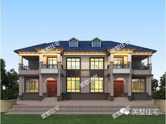 5款農(nóng)村雙拼別墅設計圖，有兄弟這樣建房，走出去超有面子