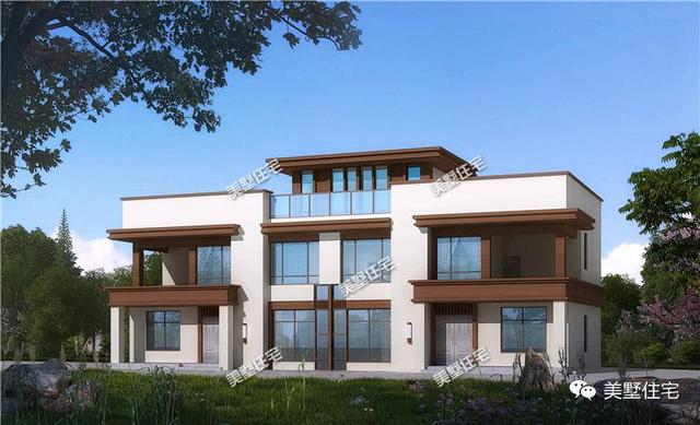 5款農(nóng)村雙拼別墅設計圖，有兄弟這樣建房，走出去超有面子