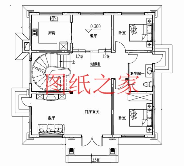 11X11米農(nóng)村三層別墅設(shè)計(jì)圖紙，省錢又省地，是你最好的選擇！
