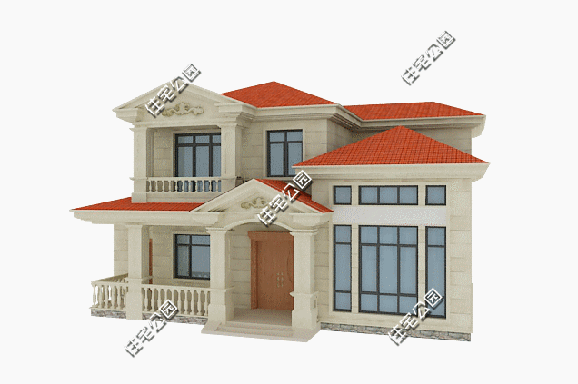 13X8米農(nóng)村二層美式別墅設(shè)計(jì)，自家蓋房選這個(gè)戶型很不錯(cuò)，精美大氣