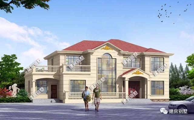 大戶型的農(nóng)村自建房方案，復(fù)式客廳，建了睡覺偷著笑