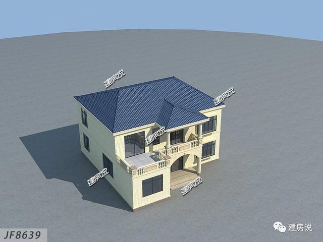 這套實用又漂亮的二層別墅設計圖，高端大氣上檔次，一點不輸高層