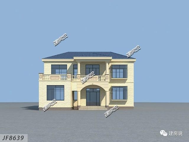 這套實用又漂亮的二層別墅設計圖，高端大氣上檔次，一點不輸高層