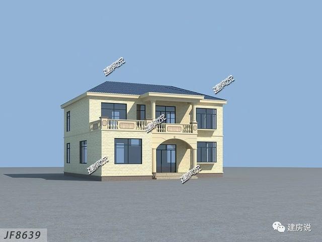 這套實用又漂亮的二層別墅設計圖，高端大氣上檔次，一點不輸高層