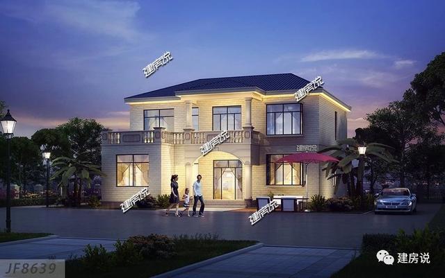 這套實用又漂亮的二層別墅設計圖，高端大氣上檔次，一點不輸高層