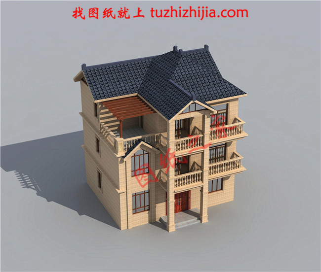 新農(nóng)村三層樓房設(shè)計圖,造價17萬圖片含設(shè)計，簡單好看還省錢！