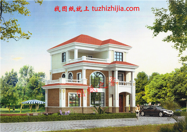 新農(nóng)村三層樓房設(shè)計圖,造價17萬圖片含設(shè)計，簡單好看還省錢！