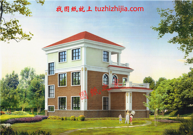 新農(nóng)村三層樓房設(shè)計圖,造價17萬圖片含設(shè)計，簡單好看還省錢！