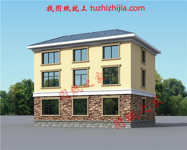 新農(nóng)村三層樓房設(shè)計圖,造價17萬圖片含設(shè)計，簡單好看還省錢！