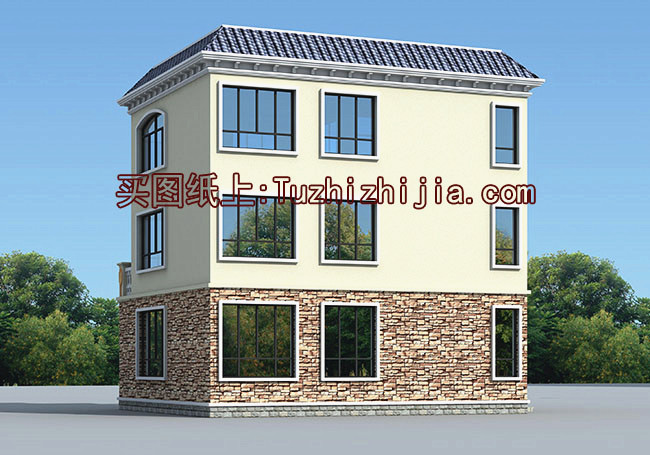 新農(nóng)村三層樓房設(shè)計圖,造價17萬圖片含設(shè)計，簡單好看還省錢！