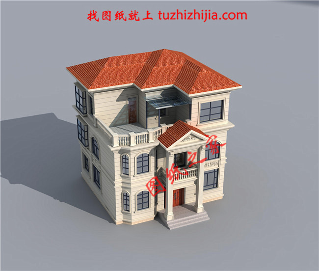 經(jīng)濟(jì)型農(nóng)村二層半別墅房屋設(shè)計(jì)圖，只要30萬(wàn)就能建成！