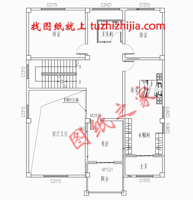 經(jīng)濟(jì)型農(nóng)村二層半別墅房屋設(shè)計(jì)圖，只要30萬(wàn)就能建成！
