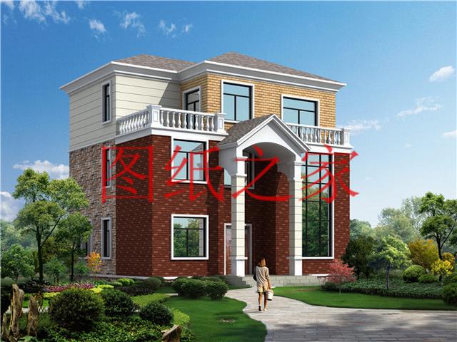 10X12、12X10米兩種尺寸的120平農(nóng)村三層別墅，造價(jià)只要30多萬！