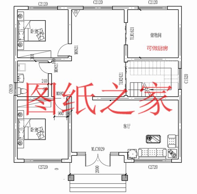 130平12X11米三層別墅，主體造價才40萬，這下里子面子全有了！