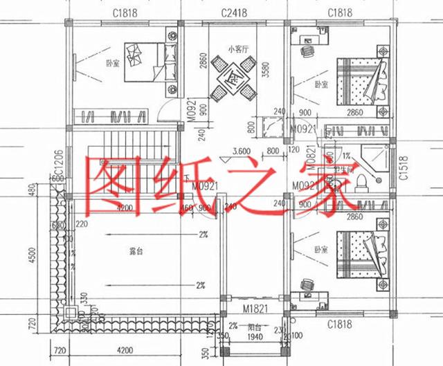 130平12X11米三層別墅，主體造價才40萬，這下里子面子全有了！