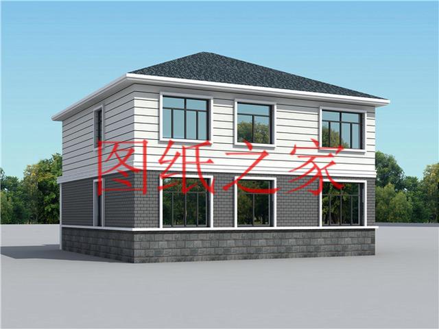 130平12X11米三層別墅，主體造價才40萬，這下里子面子全有了！